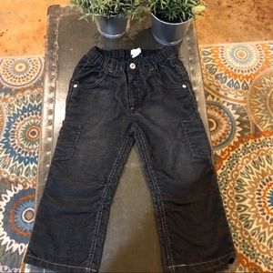 ME TOO BLACK CORDUROY PANTS